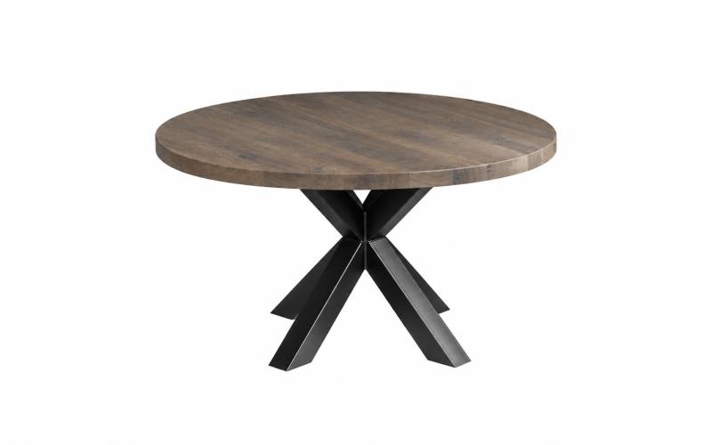Ronde eiken eettafel 40 mm &ndash; zelf samenstellen